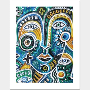 art face Posters and Art